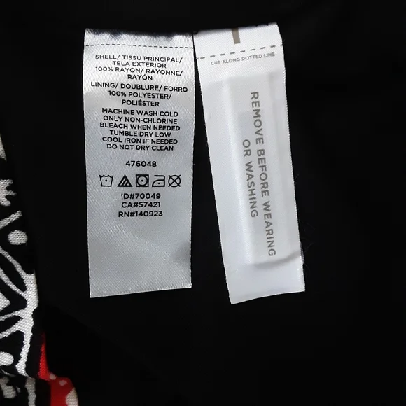 LOFT Riverwalk Fit and Flare Abstract Stripe Print Sleeveless Dress Sz 2 - Picture 9 of 9